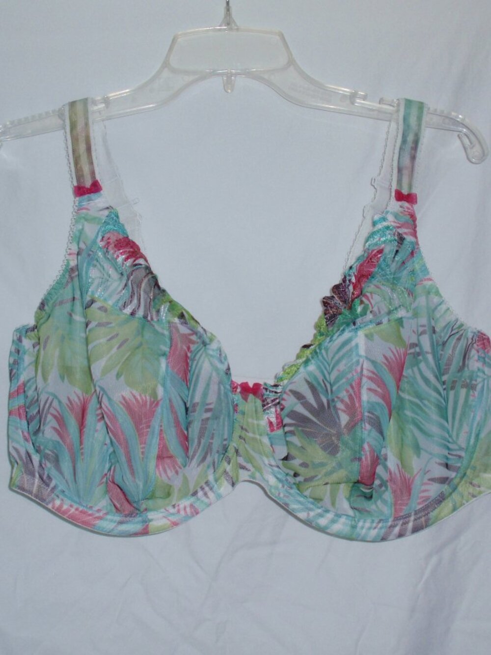 Elomi Kelly Floral Tropical Underwire Unlined Plus Size Bra 40K